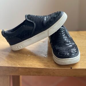 UGG Kids Black Sequin Sneakers